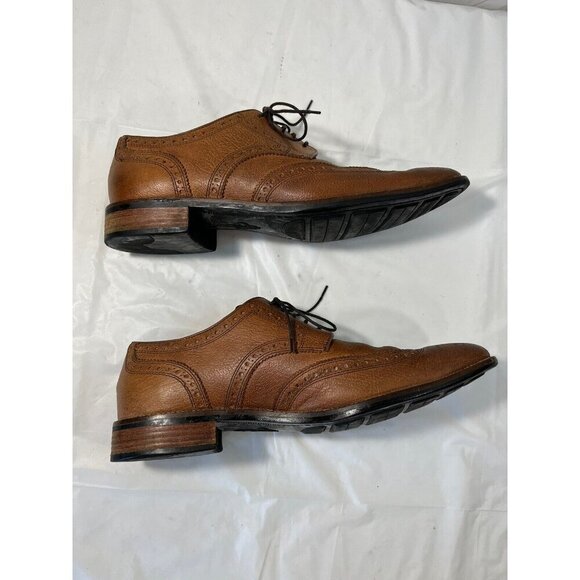 Cole Haan Shoes Benton Leather Wingtip Derby C12362 BrownSize 11M - Picture 3 of 15
